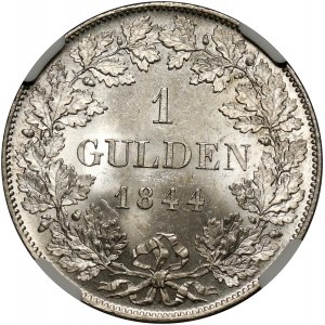 Niemcy, Bawaria, Ludwik I, gulden 1844, Monachium
