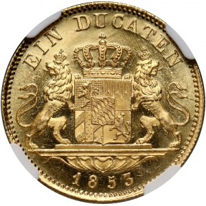 Germany, Bavaria, Miximilian II, Ducat 1853, Munich