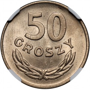 PRL, 50 groszy 1949, miedzionikiel