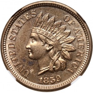 USA, Cent 1859, Philadelphia, Indian Head
