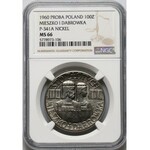 PRL, 100 złotych 1960, Mieszko i Dąbrówka, PRÓBA, nikiel