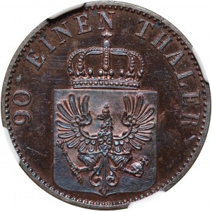 Germany, Prussia, Wilhelm I, 4 Pfenninge 1866 A, PROOF