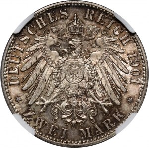 Niemcy, Prusy, Wilhelm II, 2 marki 1901 A, Berlin, 200 lecie Królestwa Prus