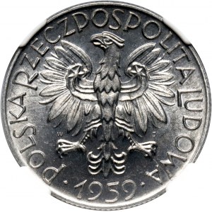 PRL, 5 złotych 1959, Rybak