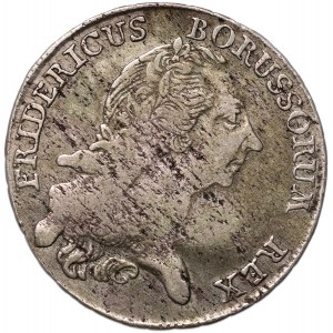 Niemcy, Brandenburgia-Prusy, Fryderyk II, 1/2 talara 1767 B, Wrocław