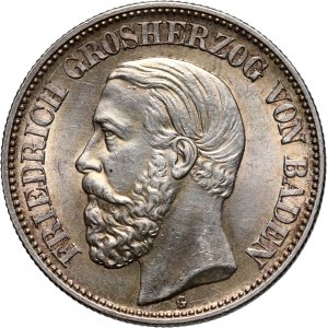 Germany, Baden, Friedrich I, 2 Mark 1901 G, Karlsruhe