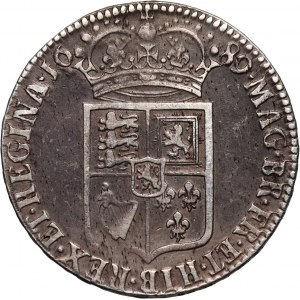 Wielka Brytania, Wilhelm III i Maria II Stuart, 1/2 korony 1689, Londyn