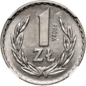 PRL, 1 złoty 1949, PRÓBA, nikiel