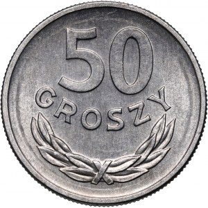 PRL, 50 groszy 1968, ODWROTKA
