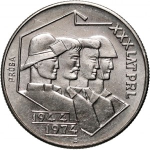 PRL, 20 złotych 1974, XXX lat PRL, PRÓBA, nikiel
