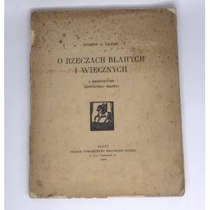 Zaleski Zygmunt O rzeczach błahych i wiecznych z drzeworytami K. Brandla