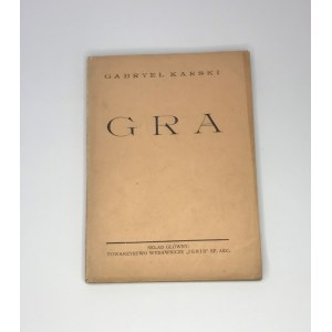 Karski Gabryel Gra Ignis 1924