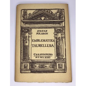 Folaron Stefan Emblematyka Taurellusa [Druk bibliofilski]