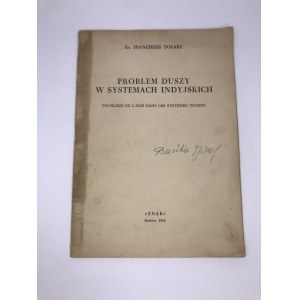 Tokarz Franciszek Problem duszy w systemie indyjskim Podpis Józefa Bańki