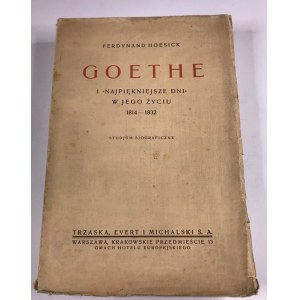 Hoesick Ferdynand Goethe