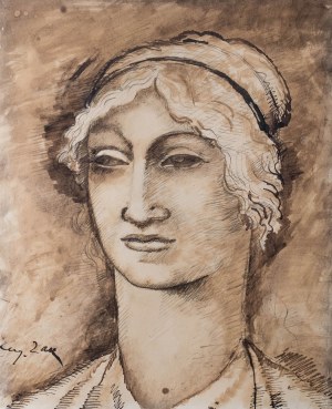 Eugeniusz Zak (1884 Mogilno – 1926 Paryż), Głowa kobiety, ok. 1912