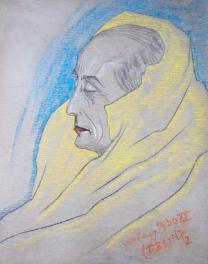 Stanisław Ignacy Witkiewicz (1885 Warszawa - 1939 Jeziory na Polesiu), Portret Edmunda Strążyskiego, 1930