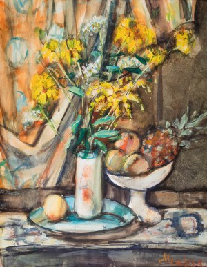 Zygmunt Menkes (1896 Lwów - 1986 Riverdale), Martwa natura z ananasem