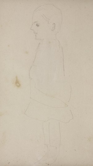 Jacek Malczewski (1854-1929), Studium postaci dziecka z lewego profilu