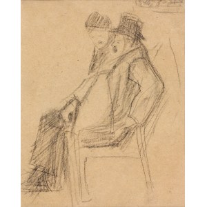 Artur Markowicz (1872-1934), Siedzący na krzesłach (praca dwustronna)