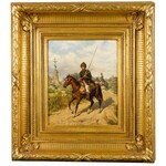 Ludwik Gędłek (1847-1904), Cossack on horseback