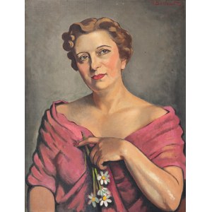 Henryk Berlewi (1894- 1967), Portret kobiety, 1952