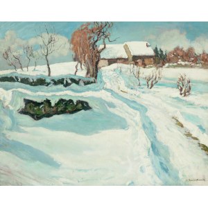 Alfred ŚWIEYKOWSKI (1869-1953), Pejzaż zimowy