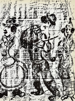 Marc Chagall (1887 - 1985), Wędrujący muzykanci
