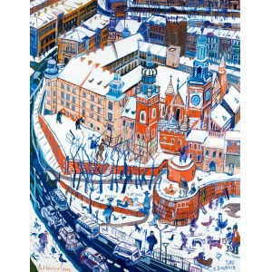 Edward Dwurnik, Krakow in Winter - Inkography M