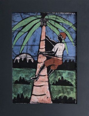 Faring Sanyag, Mężczyzna wspinający się na palmę kokosową