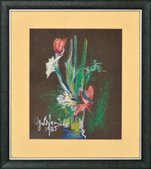 Ignacy Bieniek (1925-1993), Bukiet kwiatów, 1985