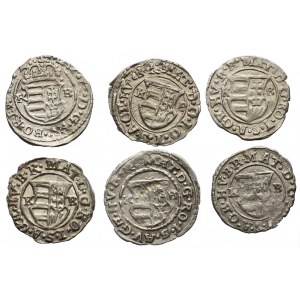 Hungary, Lot of denarii 1612-1618