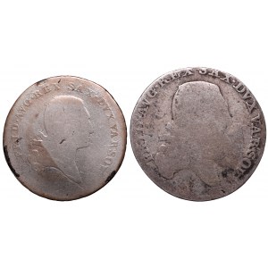 Duchy of Warsaw, Lot 1/3 thaler 1814 and 1/6 thaler 1812