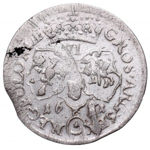 Jan III Sobieski, Szóstak 1681, Kraków - C pod tarczami