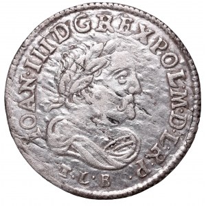 Jan III Sobieski, Szóstak 1684, Bydgoszcz - wąska głowa/korona o 10 klejnotach na kabłąkach