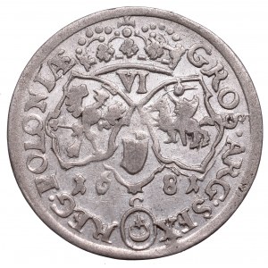 John III Sobieski, 6 groschen 1681, Cracow