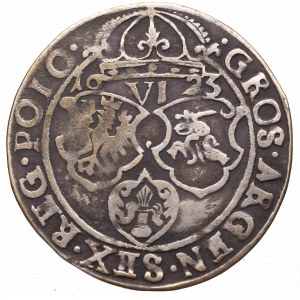 Zygmunt III Waza, Szóstak 1623, Kraków - data pod koroną