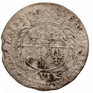 Germany, Saxony, Friedrich August II, 6 groschen 1755, Leizig