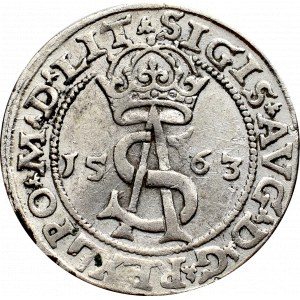 Zygmunt II August, Trojak 1563, Wilno - LIT/L