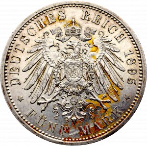 Germany, Wilhelm II, 5 mark 1895 A, Berlin