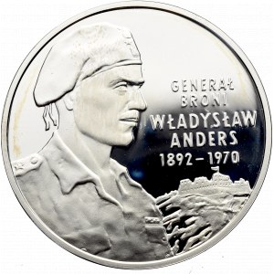 III Rzeczpospolita, 10 złotych 2002, Władysław Anders