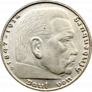 Germany, 2 mark 1939 D Hindenburg