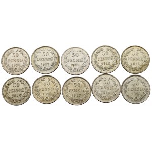 Rosyjska okupacja Finlandii, Zestaw 50 pennia 1914-1917