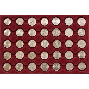 PRL, Zestaw monet 10-50 złotych 1959-1980 - w tym Mała kolumna