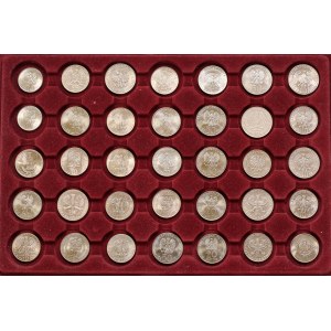 PRL, Zestaw monet 10-50 złotych 1959-1980 - w tym Mała kolumna