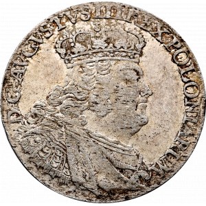 August III Sas, Szóstak 1755 - kropka po dacie i nominale