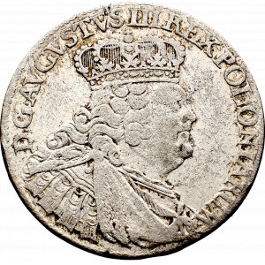 August III Sas, Szóstak 1755 - kropka po nominale