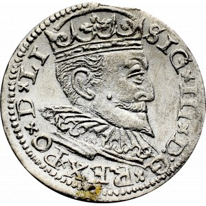 Zygmunt III Waza, Trojak 1597, Ryga - nieopisany D:G