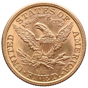 USA, 5 dolarów 1907 Liberty head
