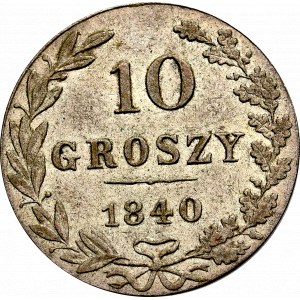 Zabór rosyski, 10 groszy 1840